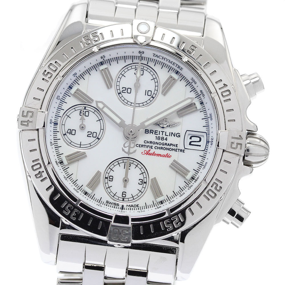 BREITLING Chrono cockpit A13358 Date white Dial Automatic Men's Watch_904270