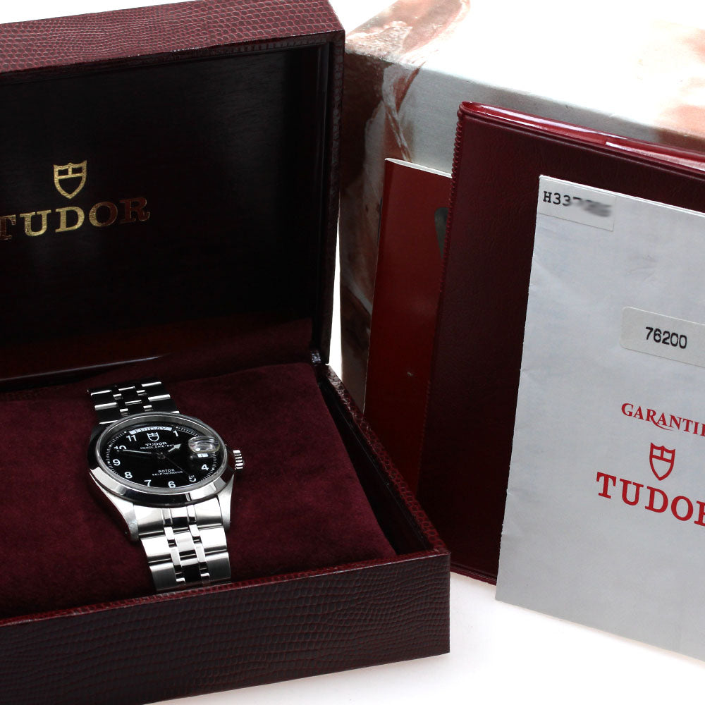 TUDOR Prince Date Day 76200 Cal.2834-2 black Dial Automatic Men's Watch_904274