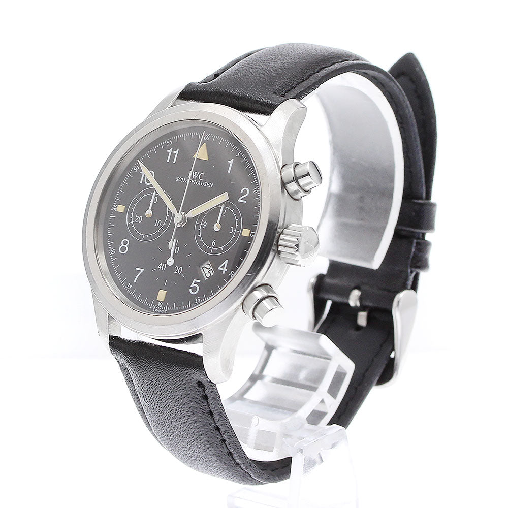 IWC SCHAFFHAUSEN Freeger IW374101 Chronograph black Dial Quartz Men's_904296
