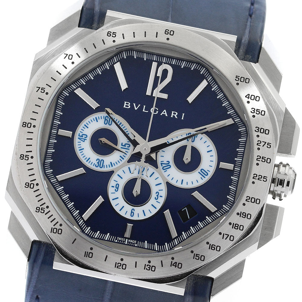 BVLGARI Octo chronograph BGO41SCH Maserati Limited to 1914 pieces worldwide Navy Dial Automatic Men's Watch_904300