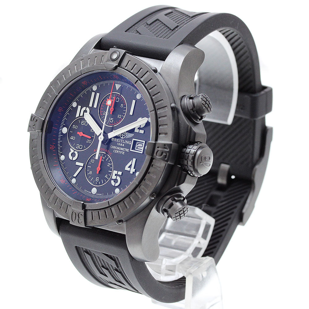 BREITLING super avenger black steel M13370 Automatic Men's Watch_904303