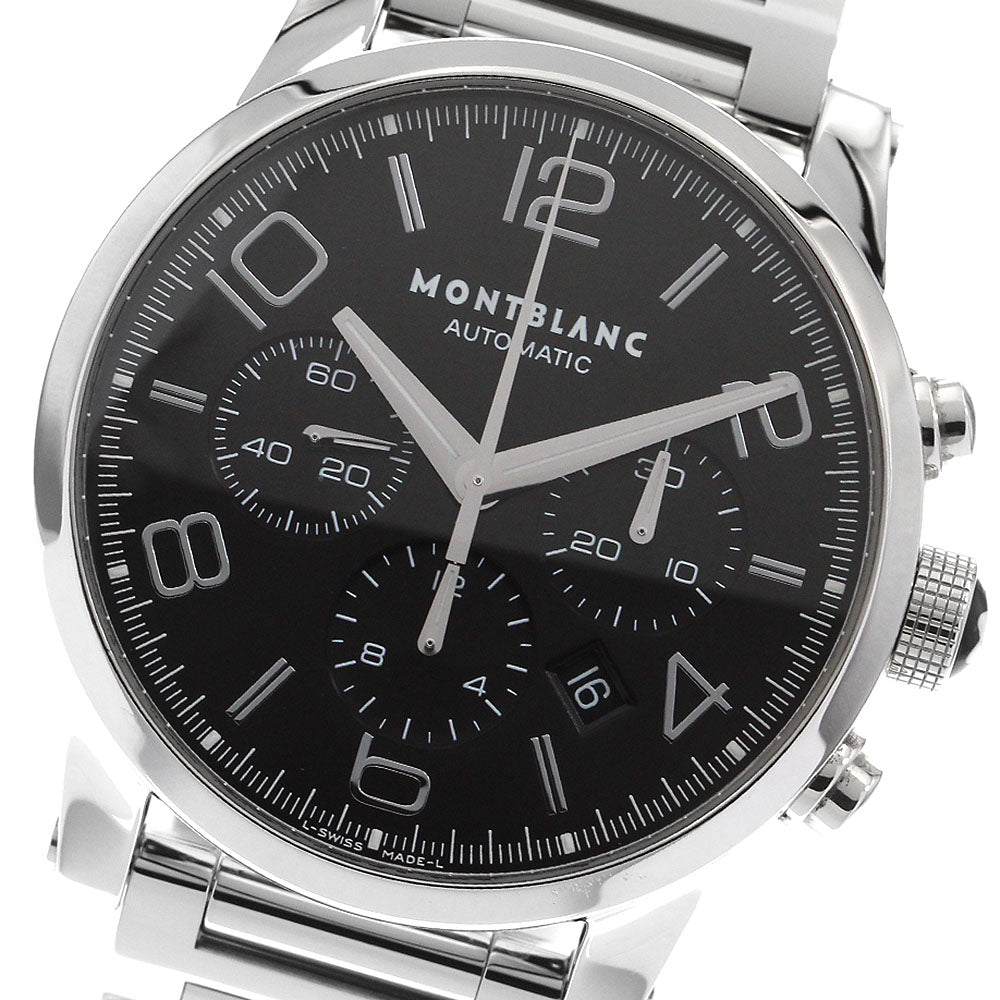 MONTBLANC Time walker 7069 Chronograph Date black Dial Automatic Men's_904305
