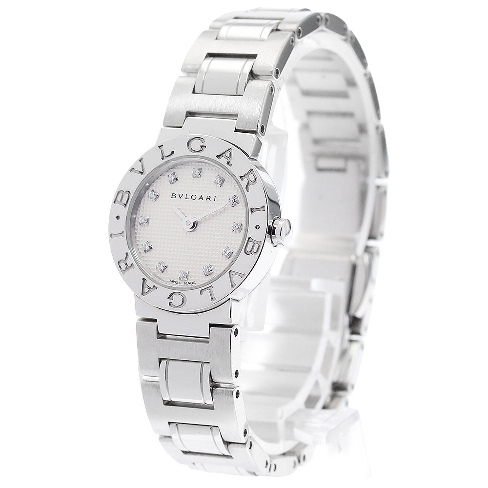 BVLGARI BVLGARIBVLGARI BB23SS 12P diamond Silver Dial Quartz Ladies Watch_904327