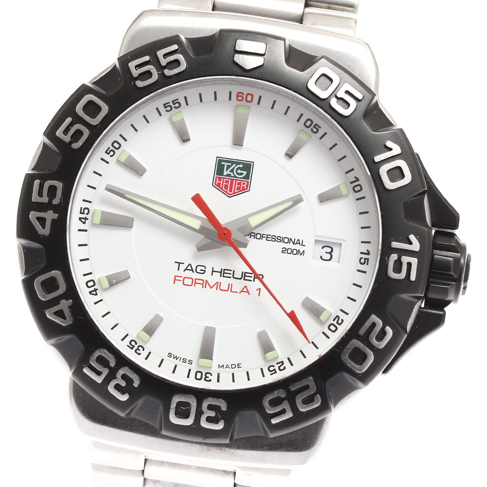 TAG HEUER Formula 1 WAH1111.BA0850 Date white Dial Quartz Men's Watch_904331