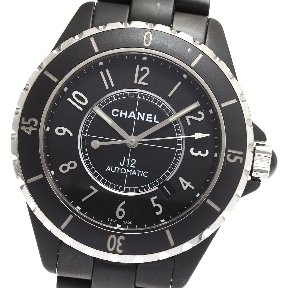 CHANEL J12 H3131 Matte Black Ceramic 42MM Automatic Men's Watch_904337