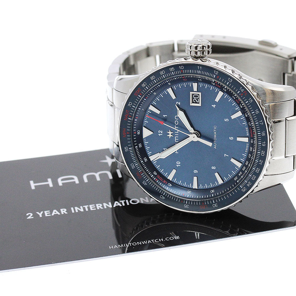 HAMILTON Khaki Aviation Converter H76645140 Blue Dial Automatic Men's_904347