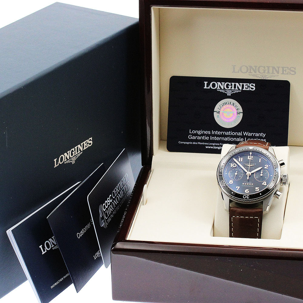 LONGINES Spirit Flyback 42mm L3.821.4.53.2 Flyback Automatic Men's Watch_904348