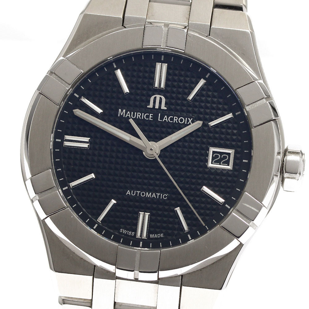 MAURICE LACROIX icon AI6007-SS002-330-1 Date black Dial Automatic Men's_904354