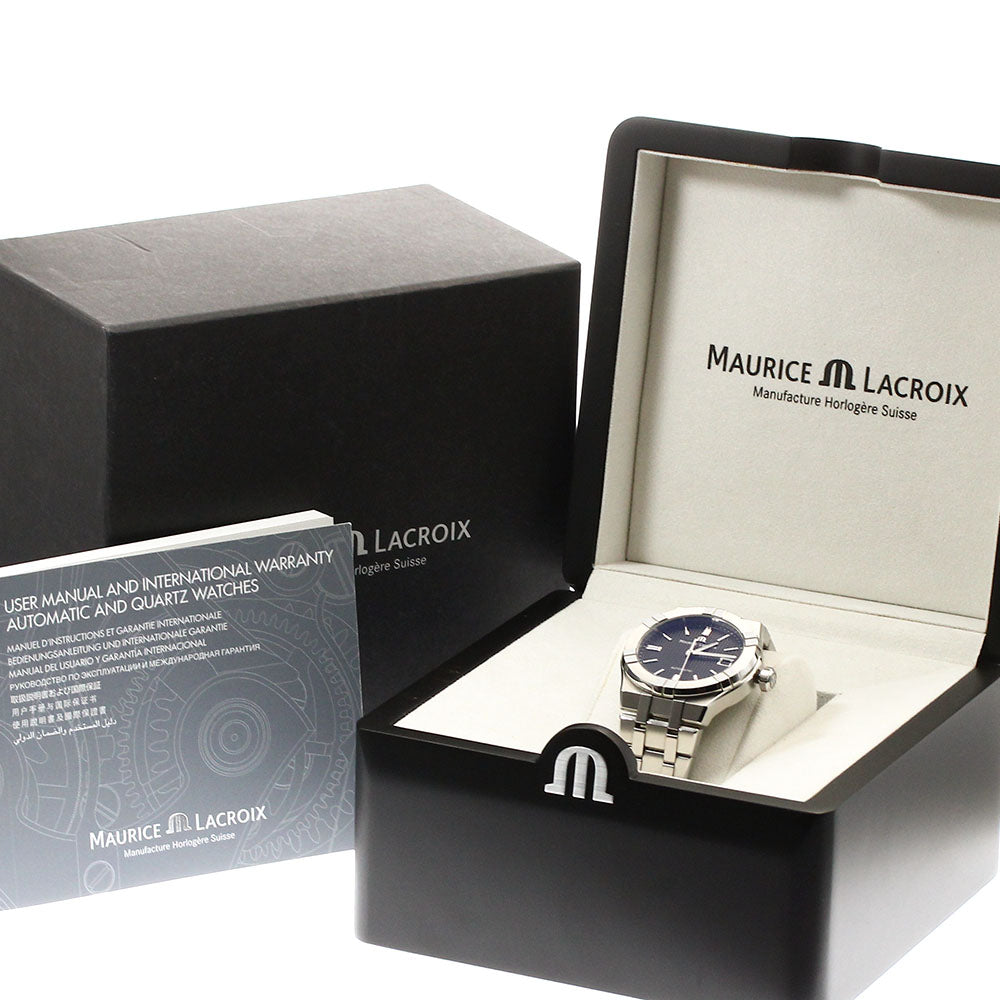 MAURICE LACROIX icon AI6007-SS002-330-1 Date black Dial Automatic Men's_904354