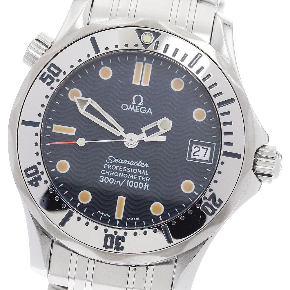 OMEGA Seamaster Diver 300M 2552.80 Date Navy Dial Automatic Boy's Watch_904368