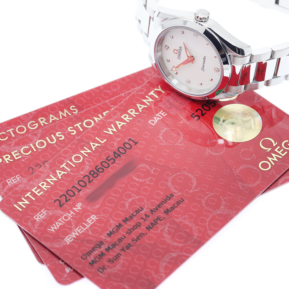 OMEGA Seamaster Aqua Terra 220.10.28.60.54.001 4P diamond Quartz Ladies_904373