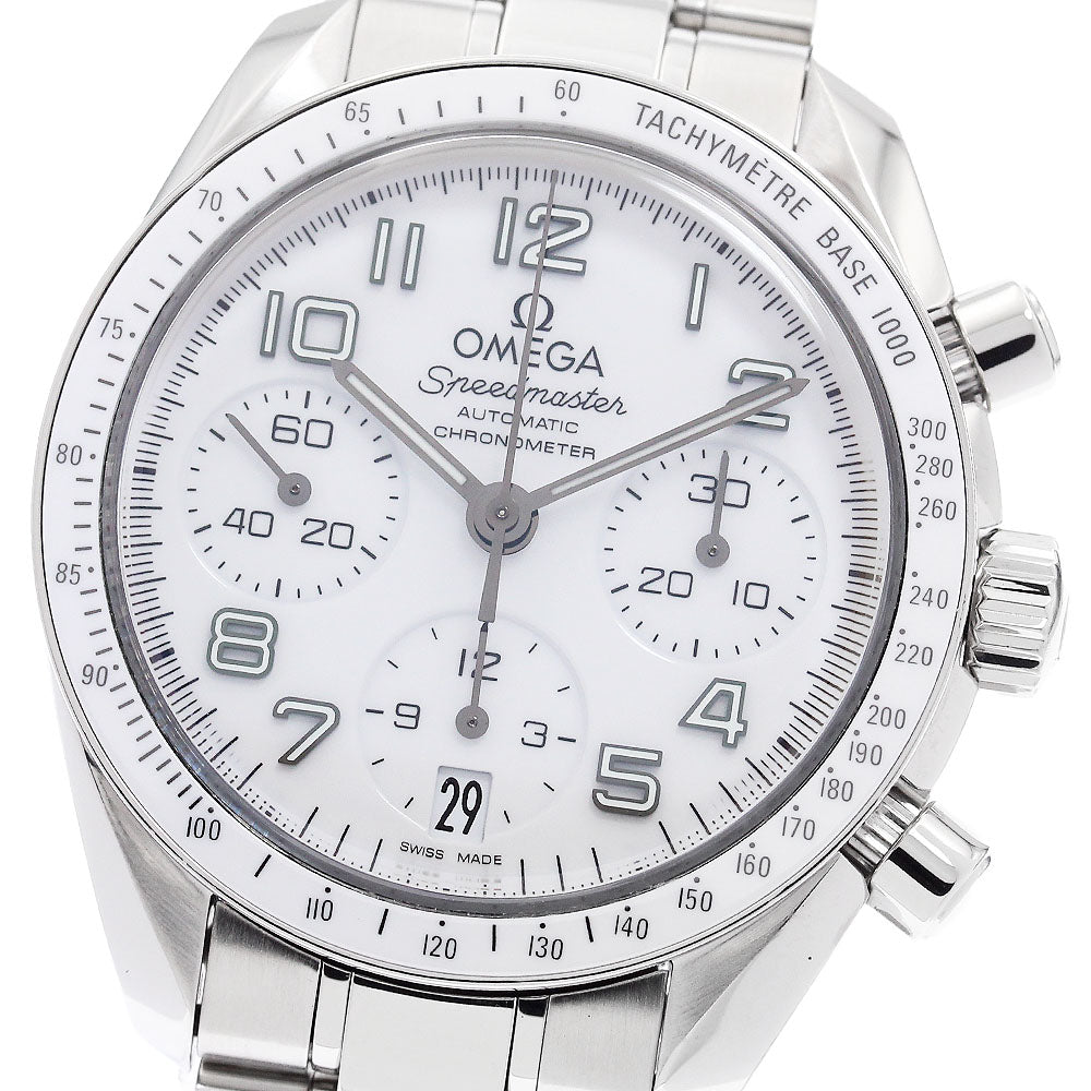 OMEGA Speedmaster 324.30.38.40.04.001 Date White Dial Automatic Ladies_904374
