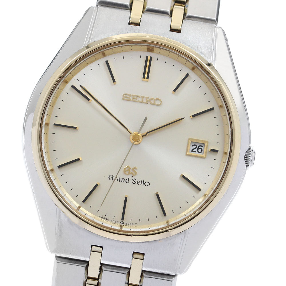 SEIKO Grand Seiko SBGS004/9587-8000 Date Champagne Gold Dial Quartz Men's_904379