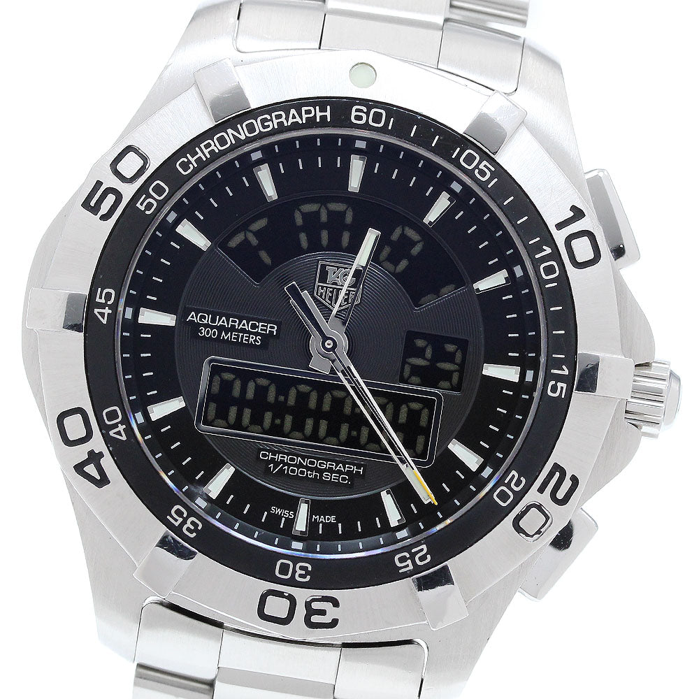 TAG HEUER Aqua Racer Chronometer CAF1010 black Dial Quartz Men's Watch_904382