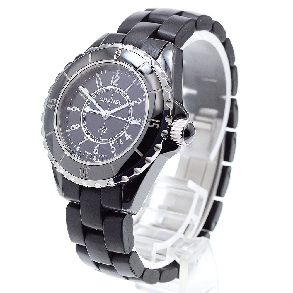 CHANEL J12 H0681 Black ceramic date black Dial Quartz Ladies Watch_904399
