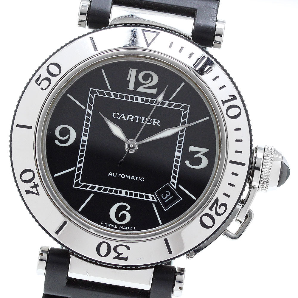 CARTIER Pacha Sea timer W31077U2 Date black Dial Automatic Men's Watch_904401