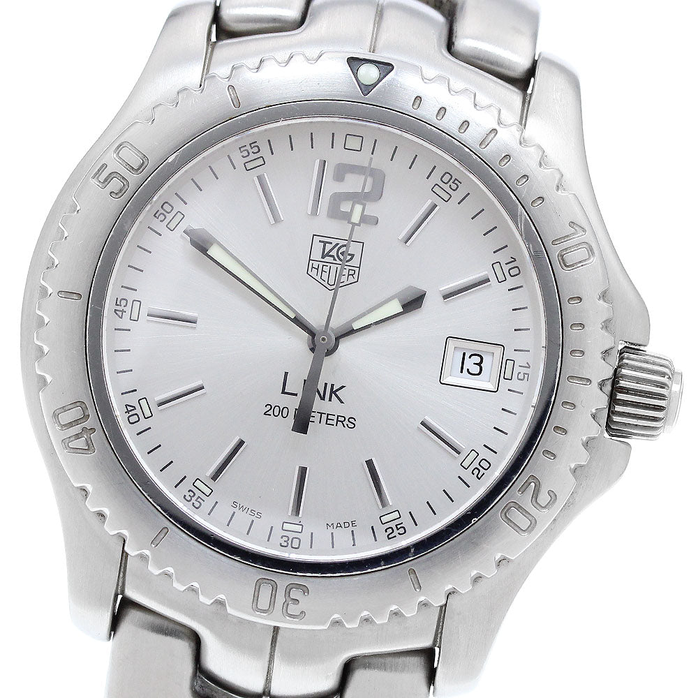 TAG HEUER Link WT1112-0 Date Silver Dial Quartz Men's Watch_904442