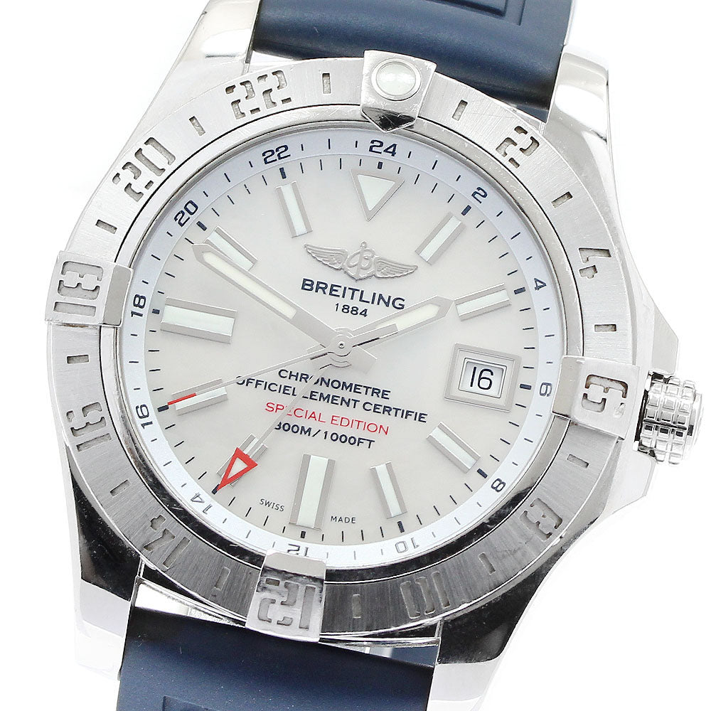BREITLING Avenger II GMT Japan Limited A32390 Date White shell Dial Automatic Men's Watch_904444