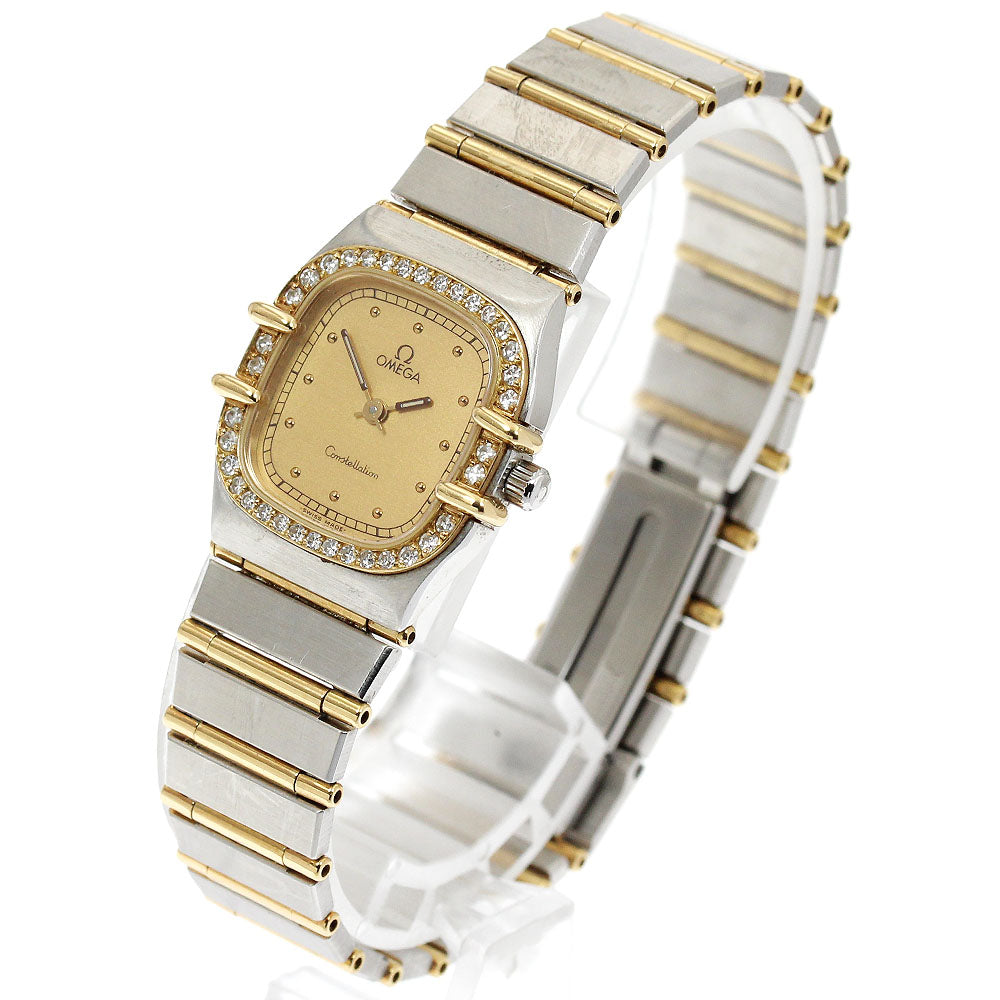 OMEGA Constellation diamond bezel full bar Quartz Ladies Watch_904445