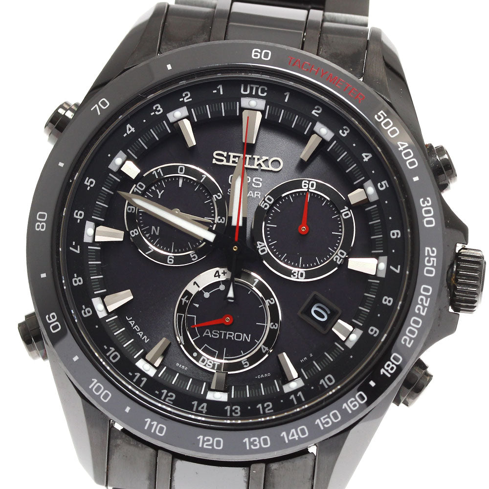 SEIKO Astron SBXB031 8X82-0AH0-1 black Dial Solar Powered Radio Men's_904454