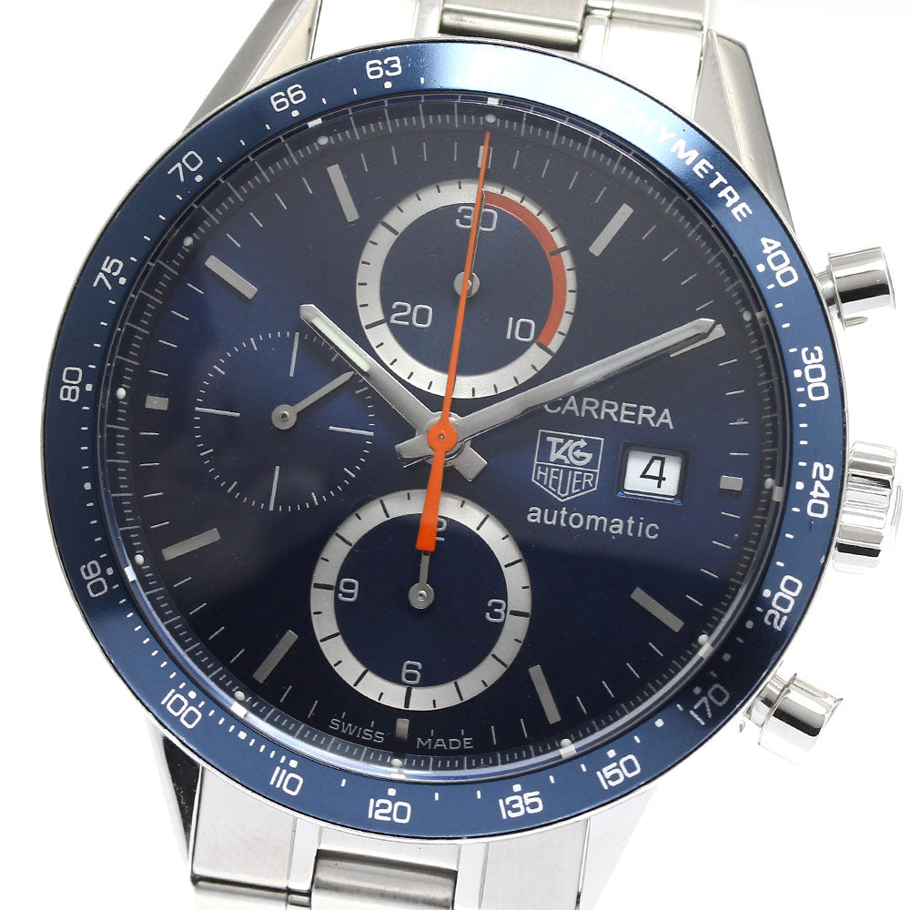 TAG HEUER Carrera CV2015-3 Chronograph Navy Dial Automatic Men's Watch_904462