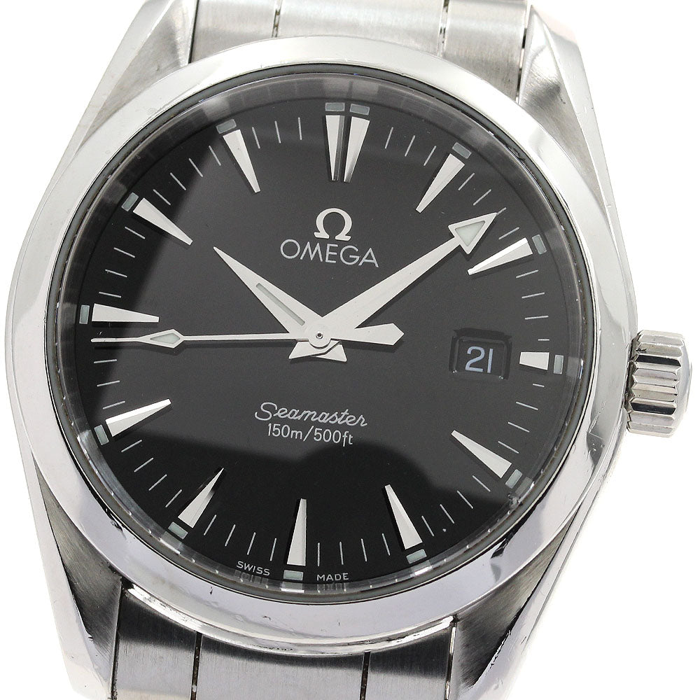 OMEGA Seamaster Aqua Terra 2518.50 Date Black Dial Quartz Men's Watch_904463