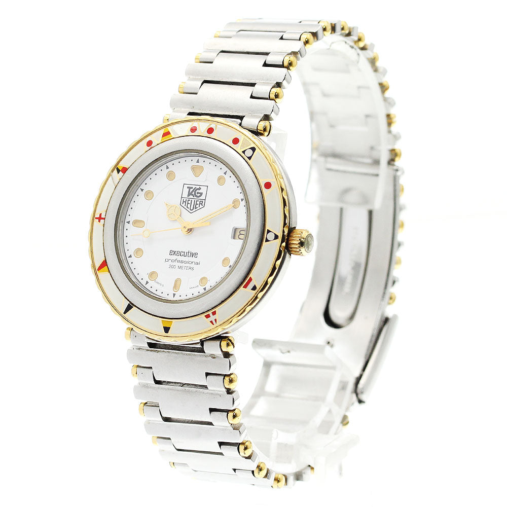 TAG HEUER Executive 915.813 Date white Dial Quartz Boy's Watch_904584