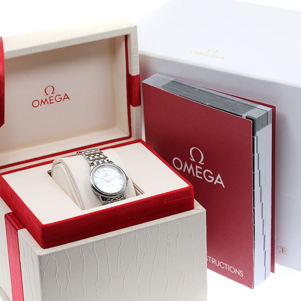 OMEGA De Ville Prestige 424.10.27.60.05.001 White shell Dial Quartz Ladies Watch_904591