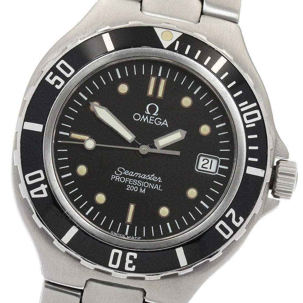 OMEGA Seamaster200 Date black Dial Quartz Men's Watch_904592