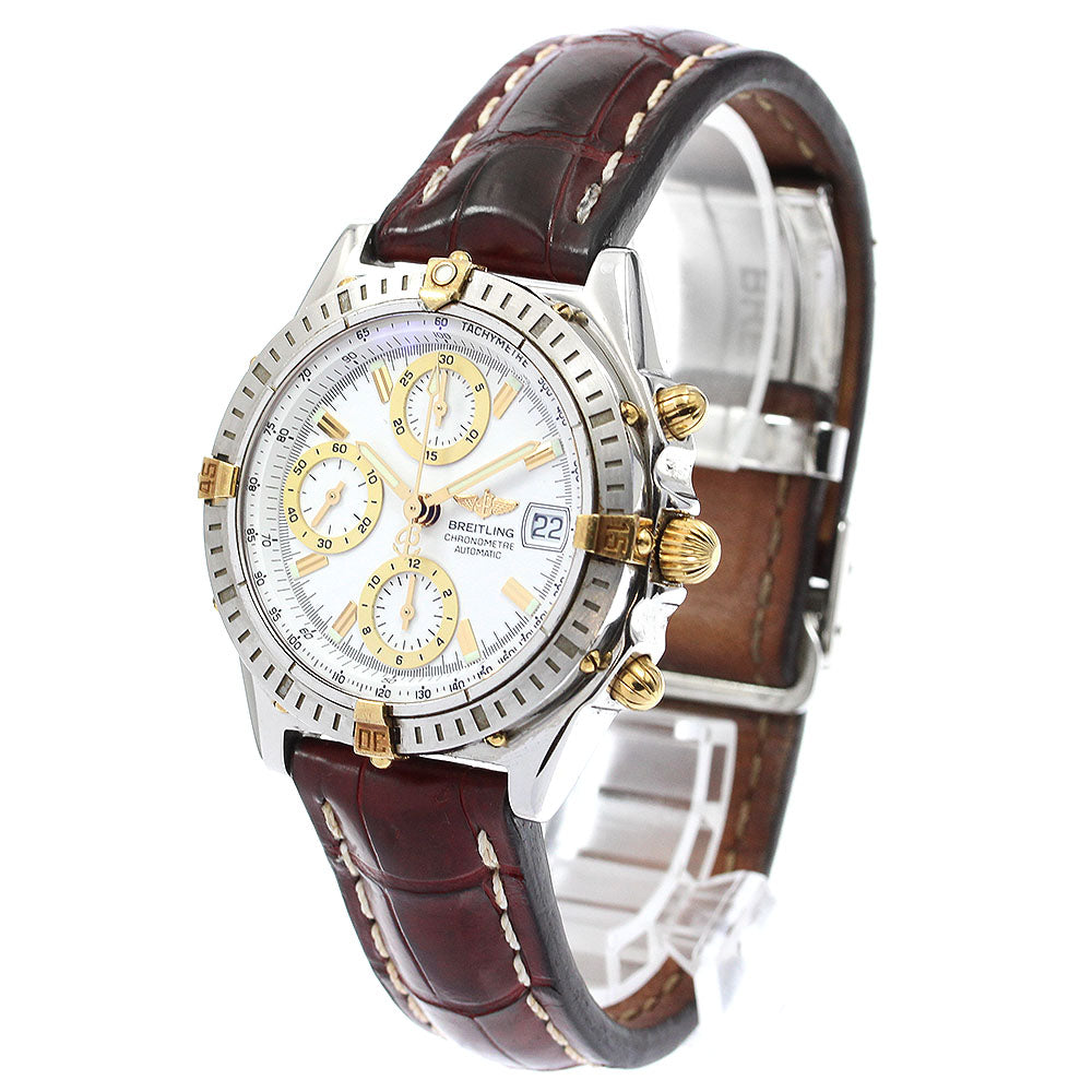 BREITLING Chronomat Bikoro B13352 Date Chronograph white Dial Automatic Men's Watch_904632