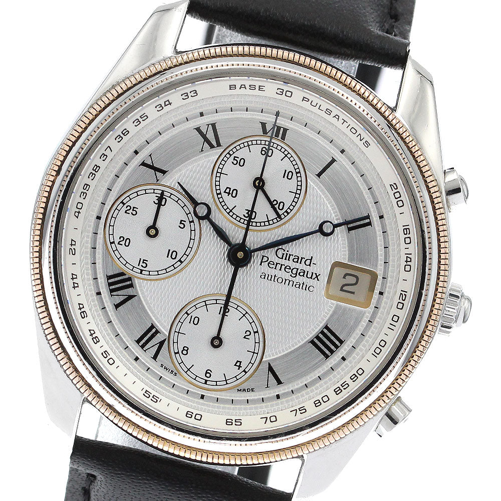 GIRARD PERREGAUX Gold Plated4900 4910 Chronograph Automatic Men's Watch_904643
