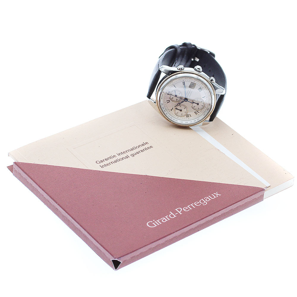 GIRARD PERREGAUX Gold Plated4900 4910 Chronograph Automatic Men's Watch_904643