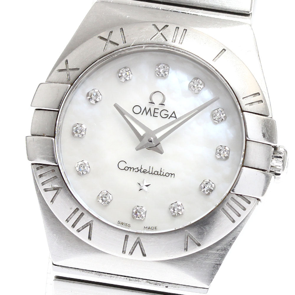 OMEGA Constellation 123.10.24.60.55.001 12P diamond Quartz Ladies Watch_904671