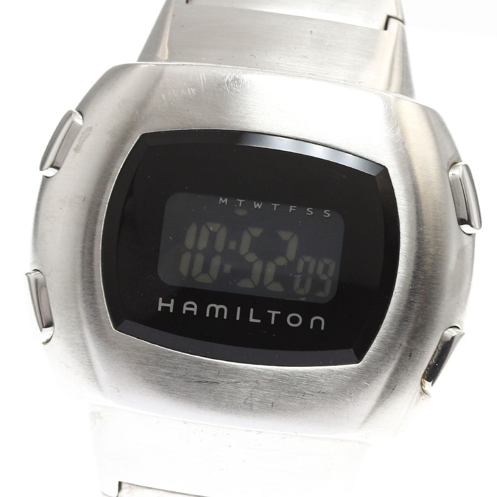 HAMILTON Pulsar MAN IN BLACK 2 121130 Black / LCD Dial Quartz Men's Watch_904675