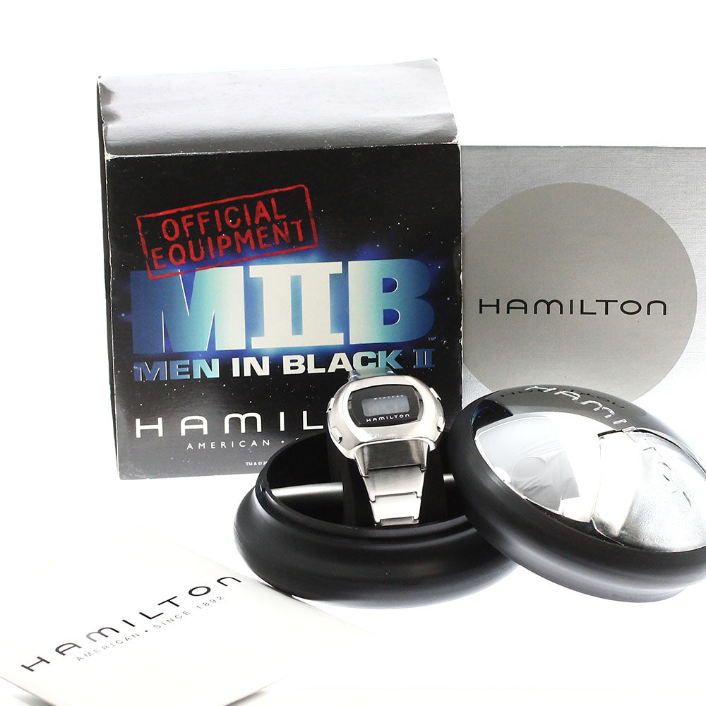 HAMILTON Pulsar MAN IN BLACK 2 121130 Black / LCD Dial Quartz Men's Watch_904675