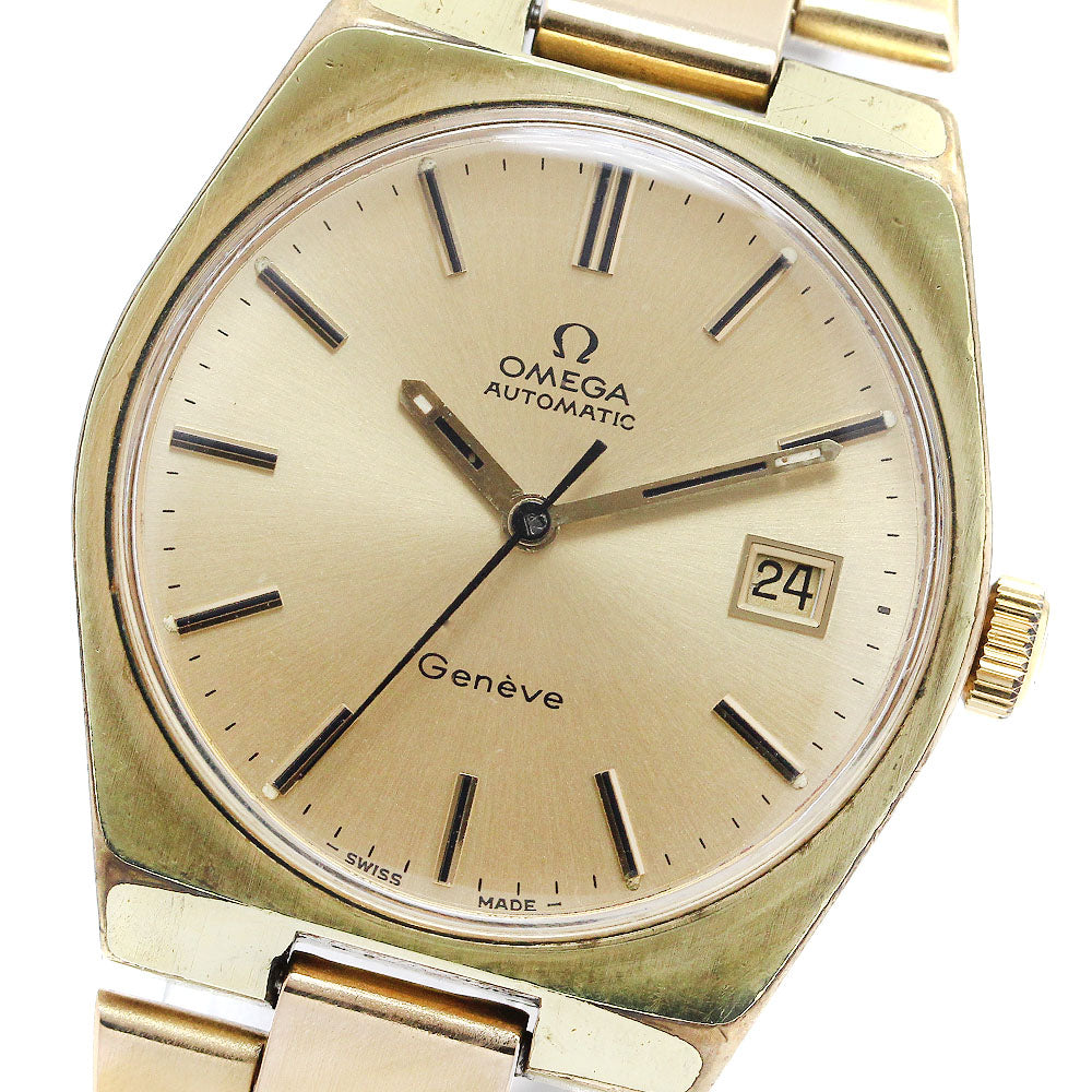 OMEGA Geneve 166.099 Date Cal.1481 gold Dial Automatic Men's Watch_904679