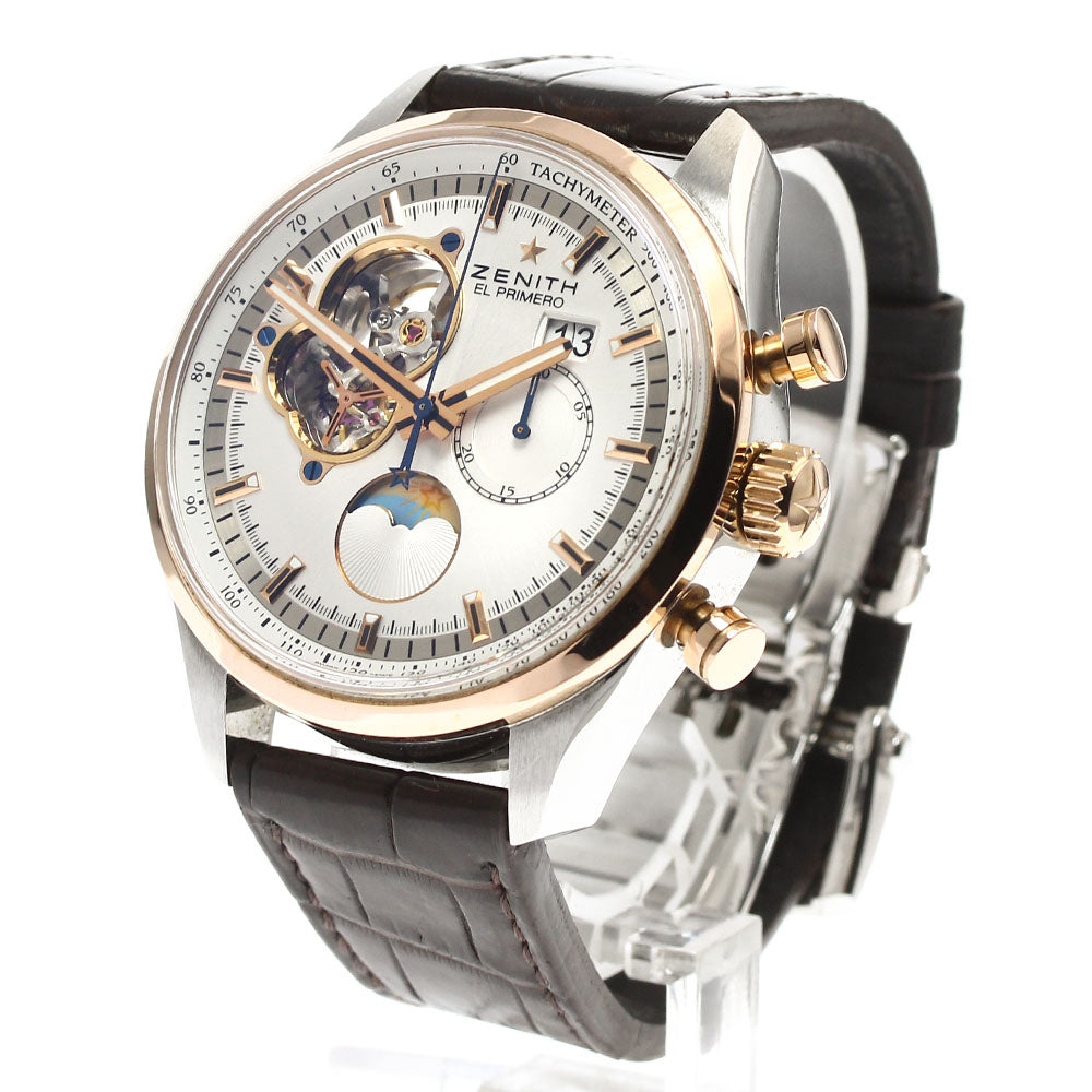 ZENITH El Primero Chrono Master Open 51.2160.4047 Moon & Sun Phase Silver Dial Automatic Men's Watch_904681