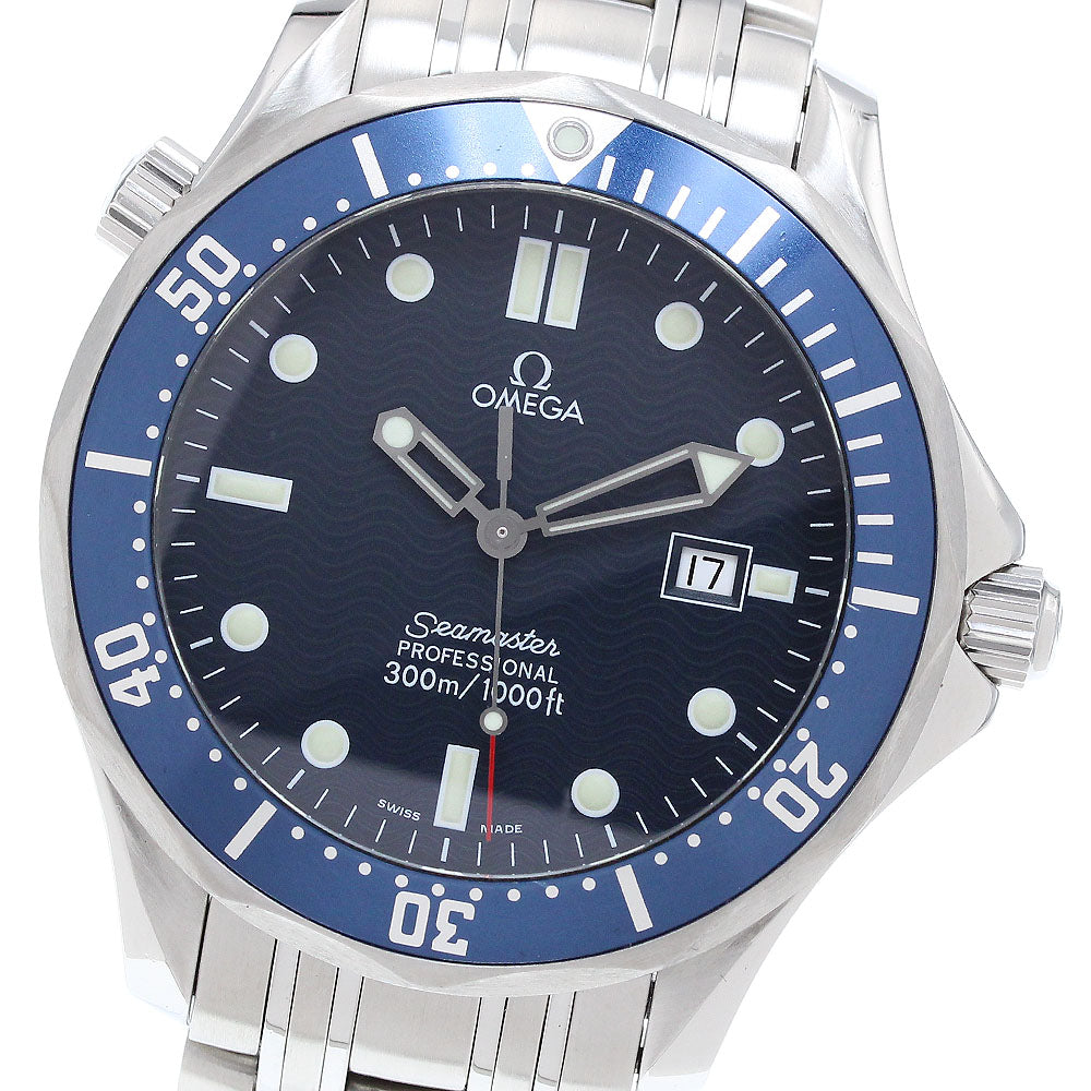 OMEGA Seamaster300 2541.80 Date Navy Dial Quartz Men's Watch_904682