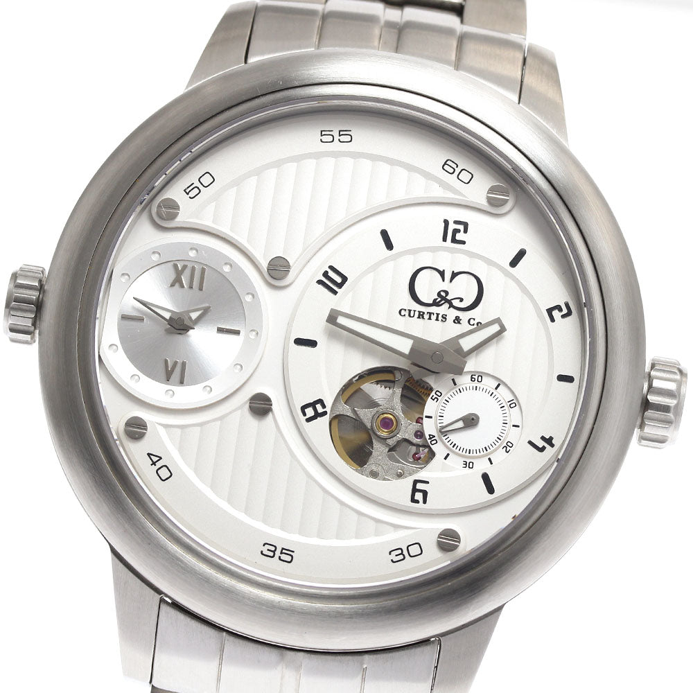 Curtis& Co. big time passport SSW52 Dual time Silver Dial Automatic Men's Watch_904693