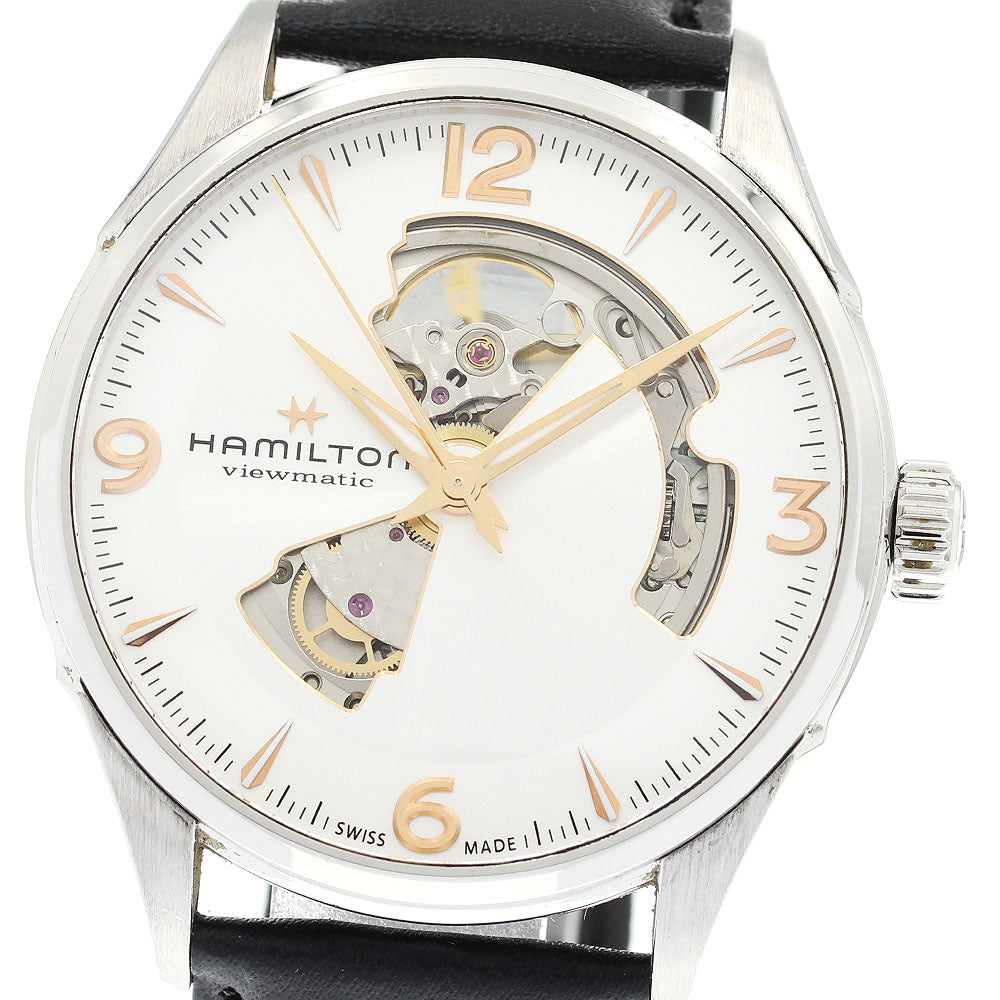 HAMILTON Jazzmaster Viewmatic H327050 Open heart Silver Dial AT Men's_904702
