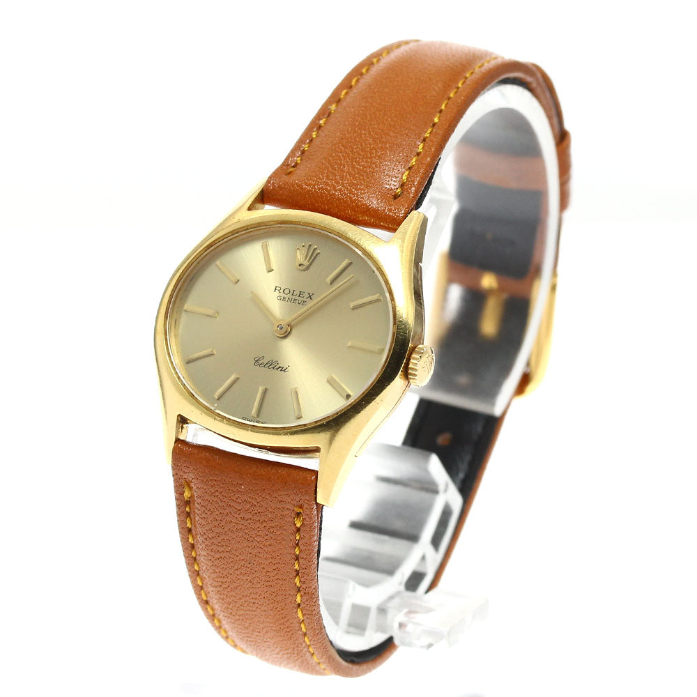 ROLEX Cellini 3802 K18YG Cal.1601 gold Dial Hand Winding Ladies Watch_904732