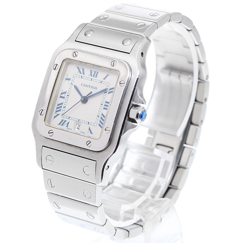 CARTIER Santos GalbeeLM W20018D6 Date beige Dial Quartz Men's Watch_904744