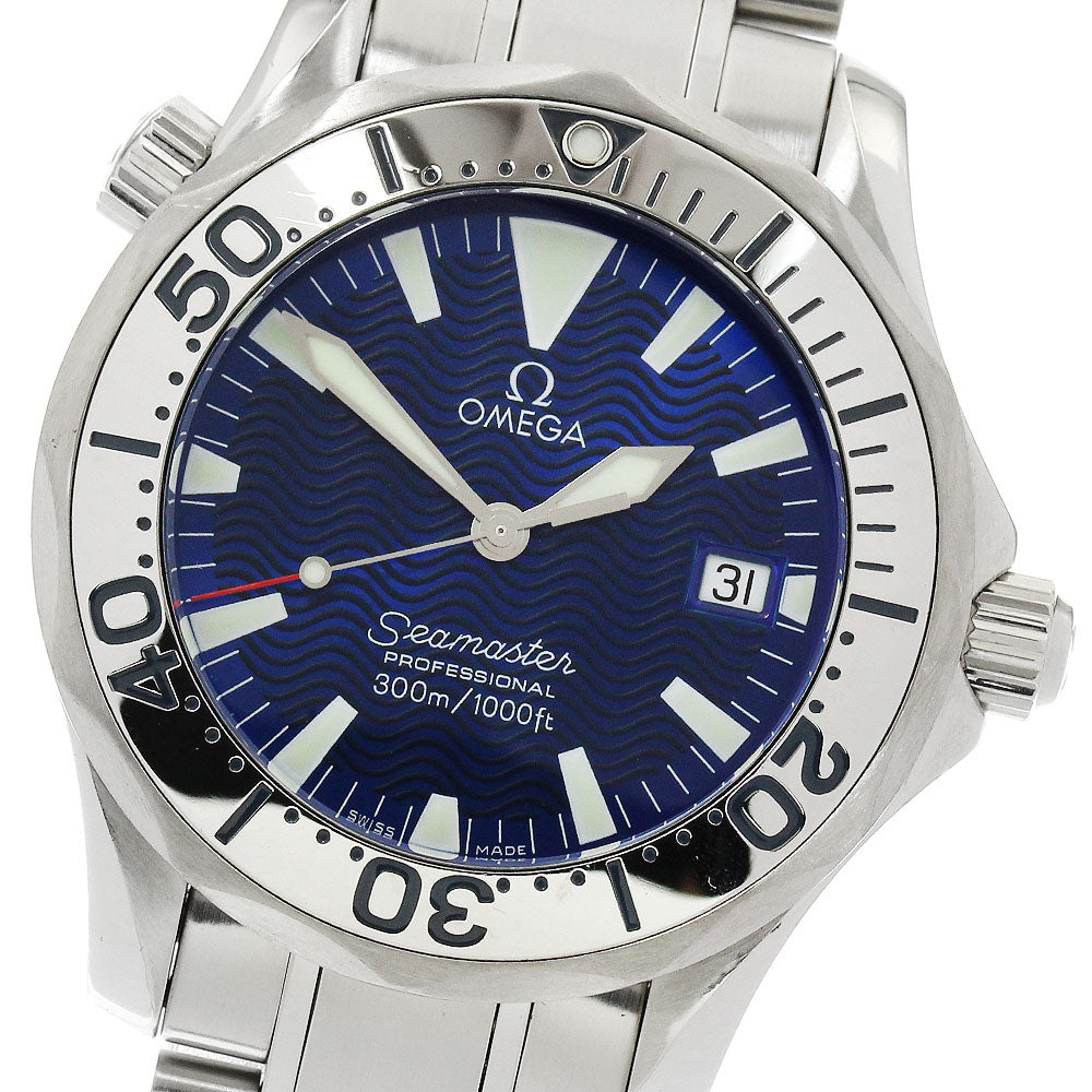 OMEGA Seamaster300 2263.80 Date blue Dial Quartz Boy's Watch_904812