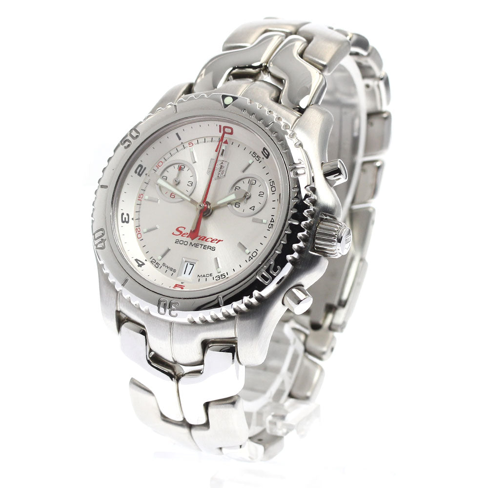 TAG HEUER Link Searacer CT1114 Chronograph Silver Dial Quartz Men's_904813