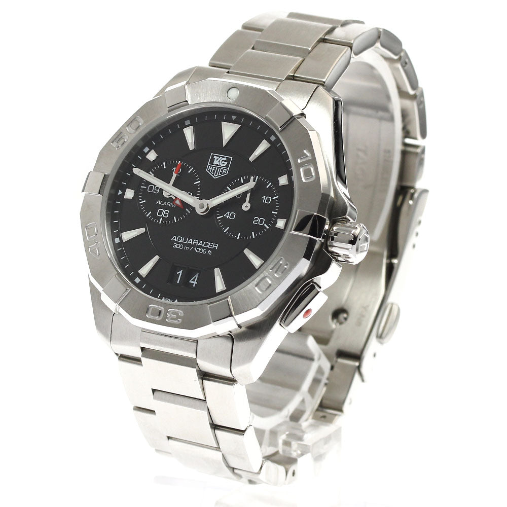 TAG HEUER Aquaracer WAY111Z Alarm date black Dial Quartz Men's Watch_904814
