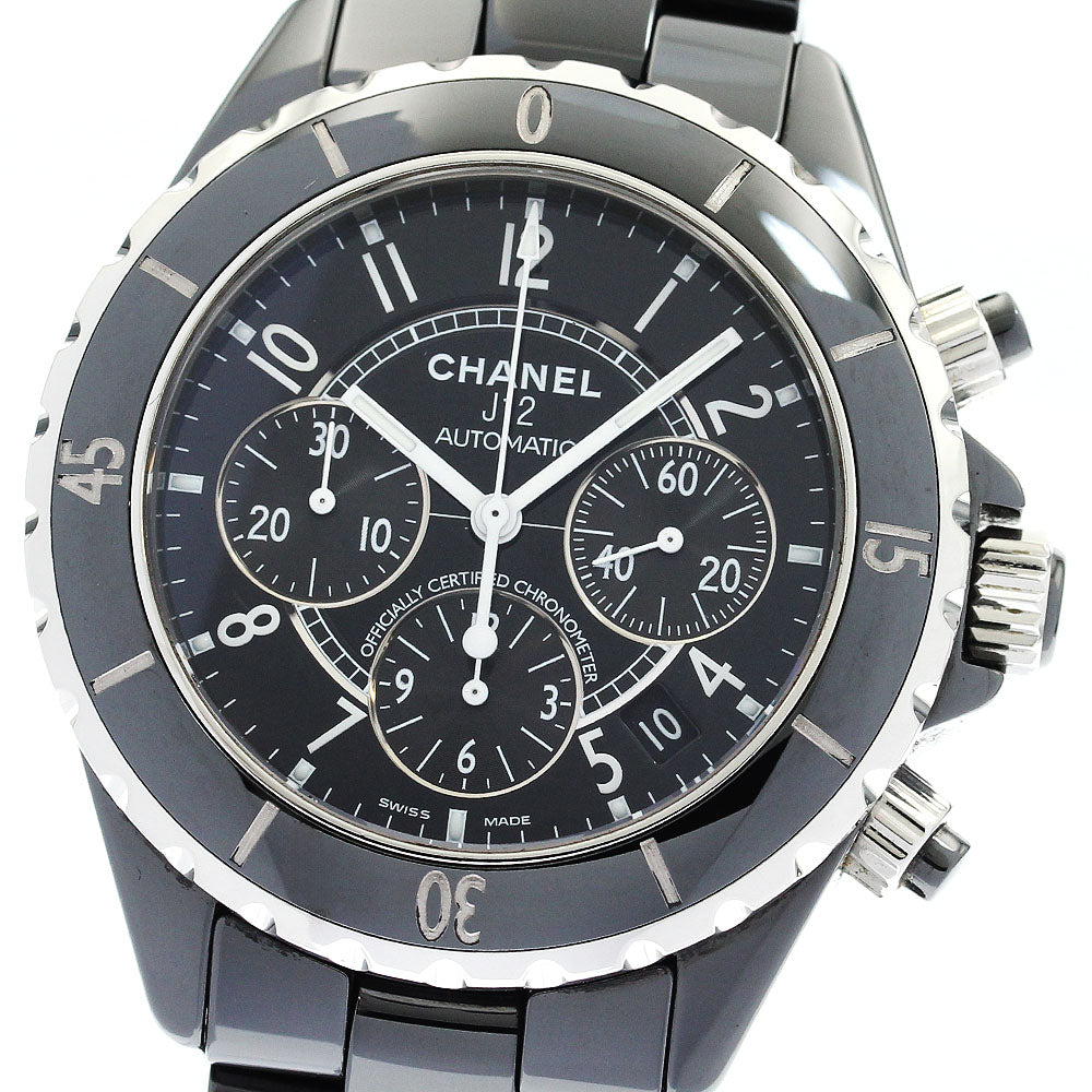 CHANEL J12 41MM H0940 Black ceramic chronograph Automatic Men's Watch_904825