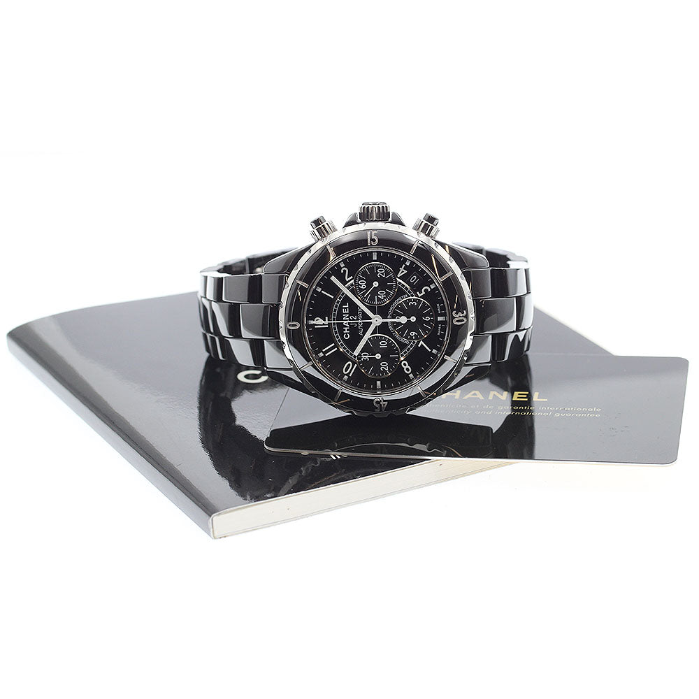 CHANEL J12 41MM H0940 Black ceramic chronograph Automatic Men's Watch_904825
