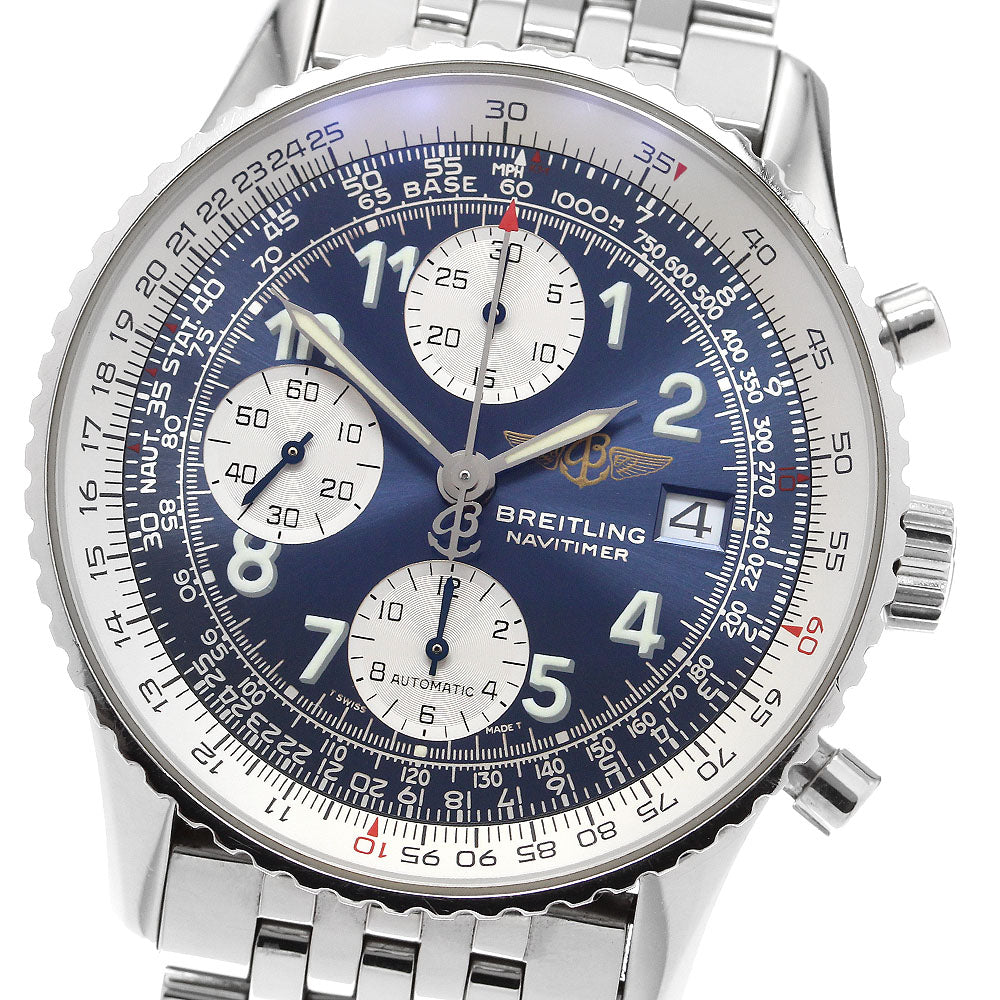 BREITLING Navitimer A13322 Chronograph Date Navy Dial Automatic Men's_904829
