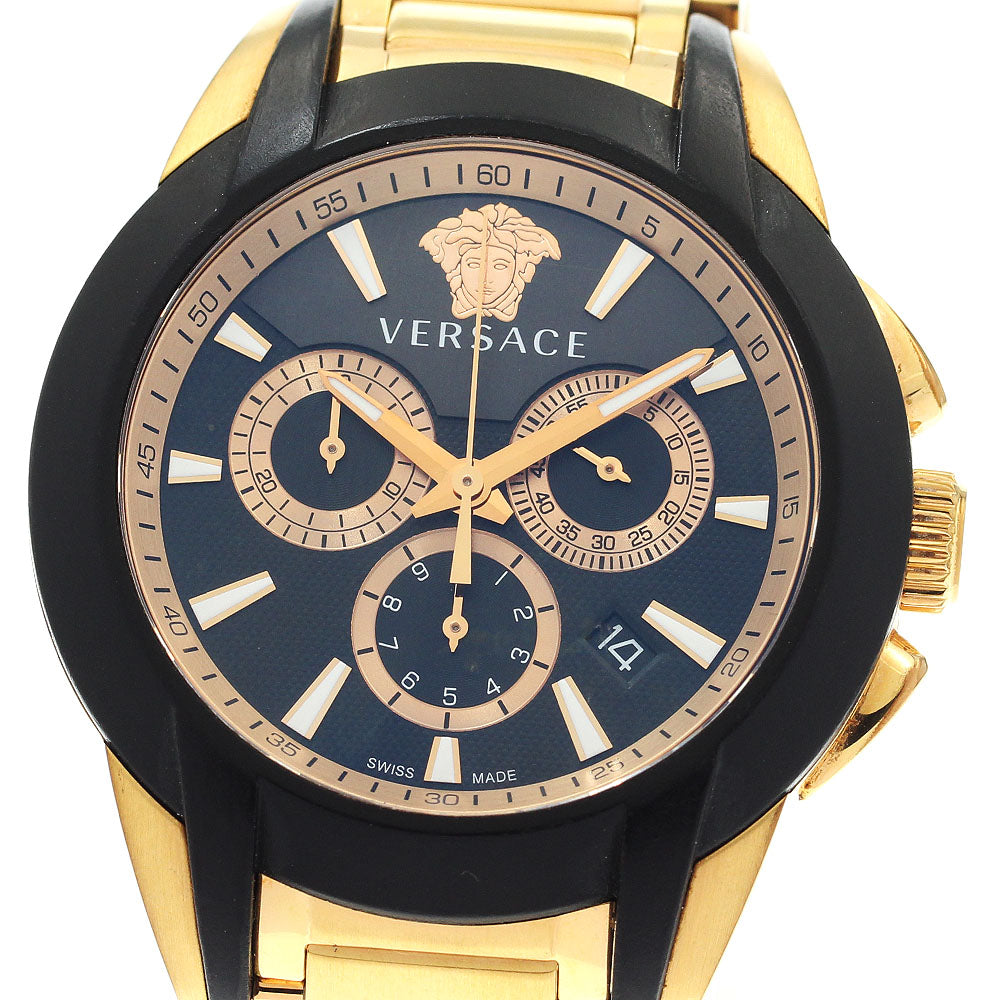 VERSACE Character chrono VEM8 Date black Dial Quartz Men's Watch_904831