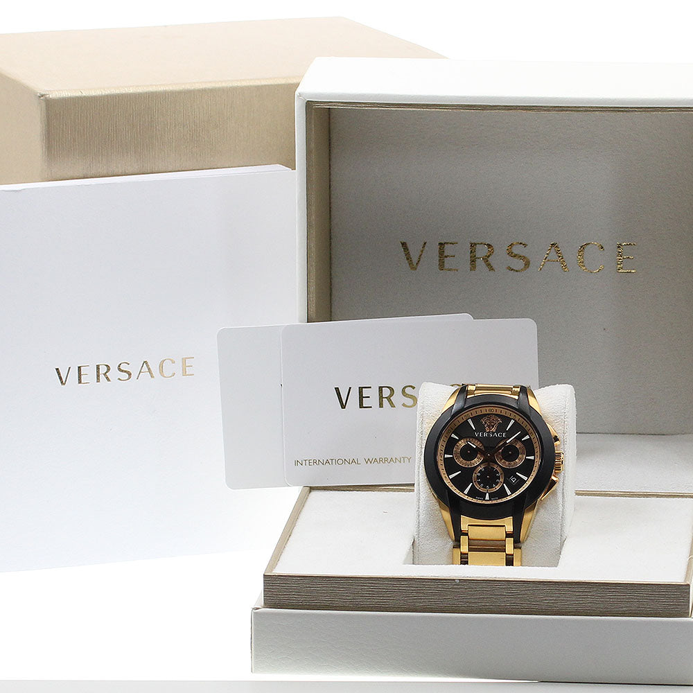 VERSACE Character chrono VEM8 Date black Dial Quartz Men's Watch_904831